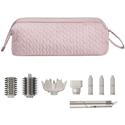 Pink Hair Styler Travel Case - Protective Storage Organizer Bag for Dryer, Curling Iron & Accessories.