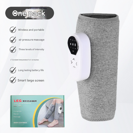 [One Pack] Three Modes + Three Vibrations + Three Heat Packs Multifunctional Electric Leg Massager with Air Wave Technology and Heat Therapy - 55x30x0.2cm.