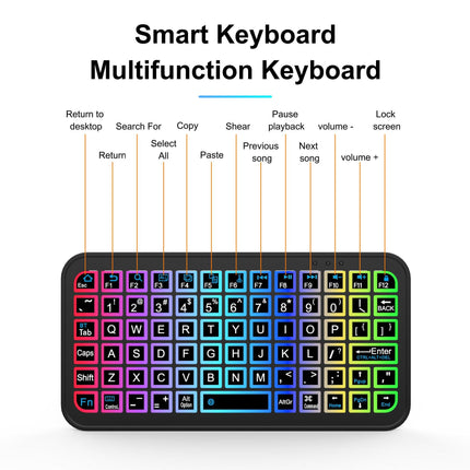 M7 Ultra-Slim Mini Bluetooth Keyboard - Tri-System Portable Wireless Typing for Phone, Tablet & PC.