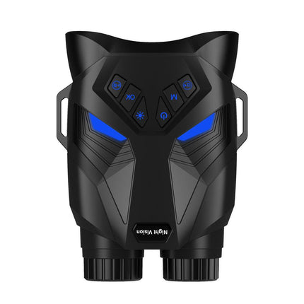 Black 4K Portable Digital Night Vision Binoculars - HD Photo & Video Infrared Scope.