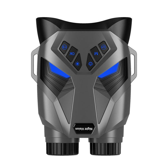 Grey 4K Portable Digital Night Vision Binoculars - HD Photo & Video Infrared Scope.