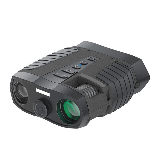 Black HD Digital Night Vision Binoculars - High Magnification Infrared Scope with Color Night View.