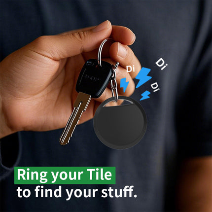 White Android Tracker - Google Find My Device Compatible Luggage and Pet Tracker.