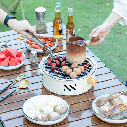 Portable 28cm Stainless Steel Barbecue and Tea Furnace.