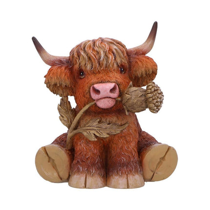 Cute Scottish Highland Cow Resin Statue - Nordic Home Decor Gift.