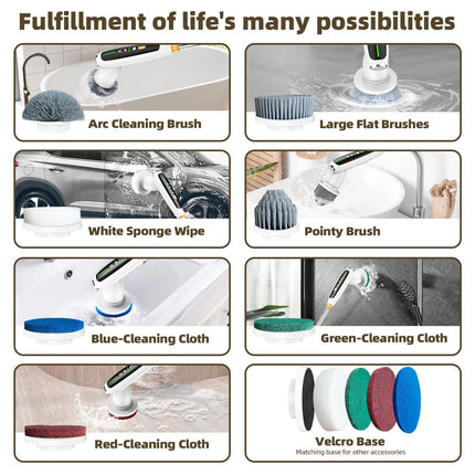 Simple Millet Style Powerful Torque Silent Extendable Smart-Sensing Electric Cleaning Brush.