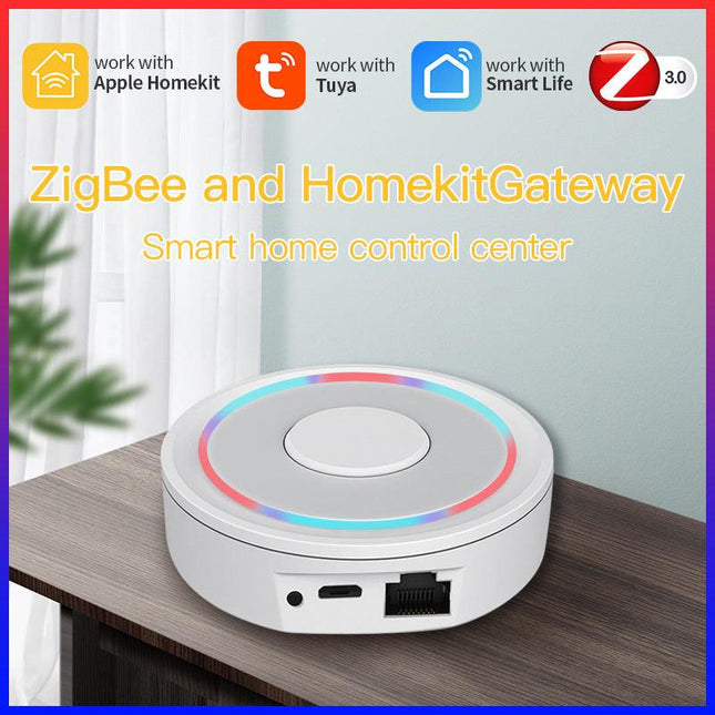 Apple HomeKit Compatible Dual-Mode Wired Tuya Zigbee Gateway.