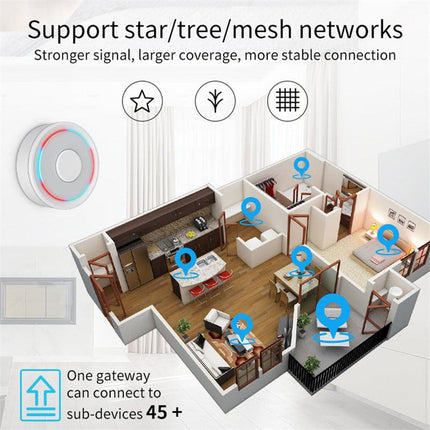 Apple HomeKit Compatible Dual-Mode Wired Tuya Zigbee Gateway.