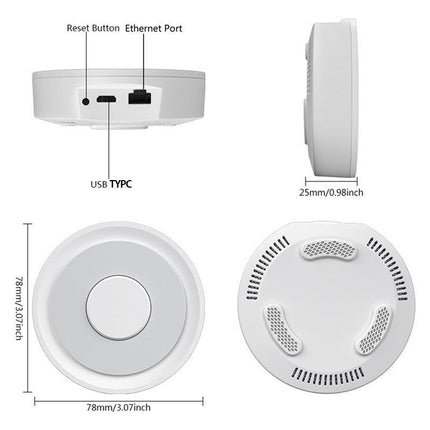 Apple HomeKit Compatible Dual-Mode Wired Tuya Zigbee Gateway.