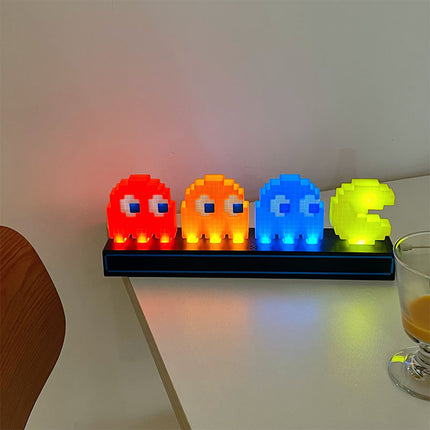 Cute Pac-Man Night Light Set with 3-Level Dimming.