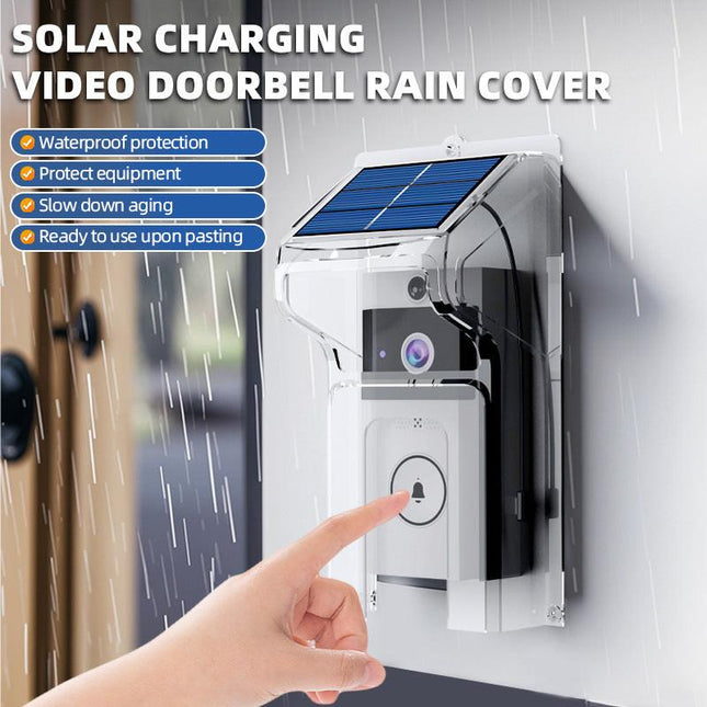 Transparent Rain Cover + Doorbell Combination HD Wireless Video Doorbell with Long-Lasting Battery.