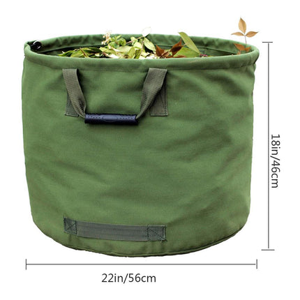 Grey Durable Green Garden Leaf Collection Bag.
