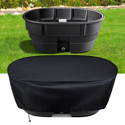 100 Gallons(53'Lx31'Wx25'H) Outdoor Gallon Cover Sun Shade for Patio, Pool, and Water Tanks.