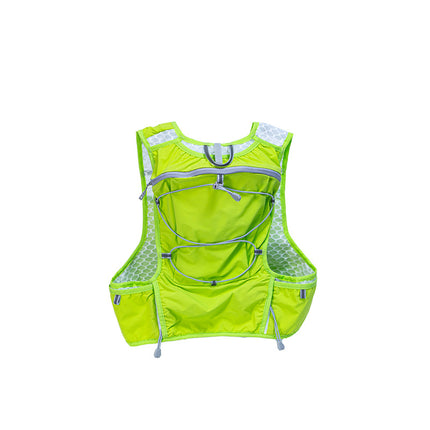 Green Hydration Backpack for Trail Running, Marathon, and Cycling.