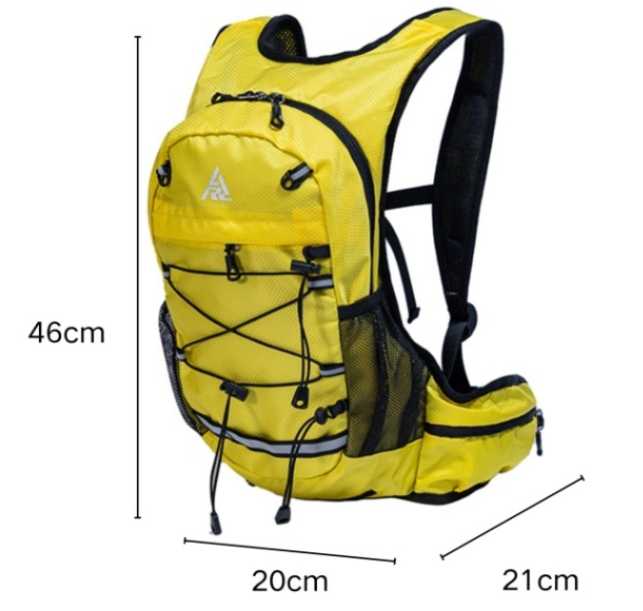 Grey Lightweight Hydration Backpack for Trail Running, Cycling, and Marathons.