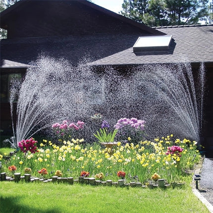 3-Piece 360-Degree Multi-Head Garden Sprinkler Set - Efficient Watering Solution.