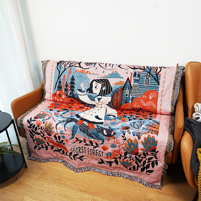 Gothic-Style Line Blanket - Multi-Use Design 160*220cm.