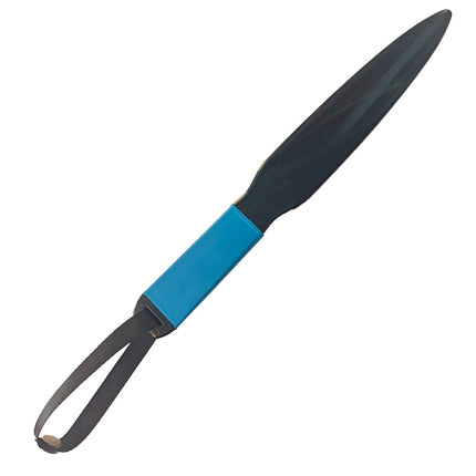 Blue Handle + Black Lanyard Heavy-Duty Dog Training Pry Stick for Large Breeds, 35 cm.