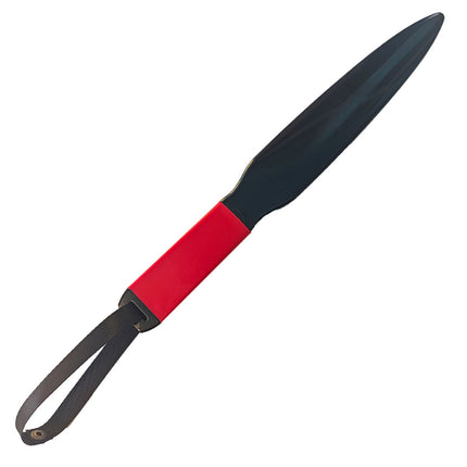 Red Handle + Black Lanyard Heavy-Duty Dog Training Pry Stick for Large Breeds, 35 cm.