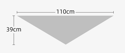 2-Piece Pink Elegant Wool Blend Triangle Scarf - Luxurious Knit Shawl for Women (39 x 110cm).