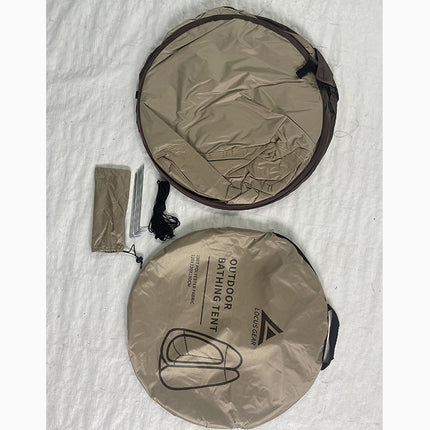 Portable Quick-Setup Camping Tent for Changing, Shower, and Toilet Use.