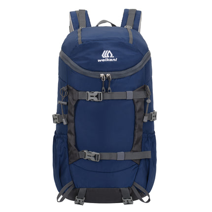 Navy Blue 20L Women's Orange Mountaineering Backpack - Water-Resistant.