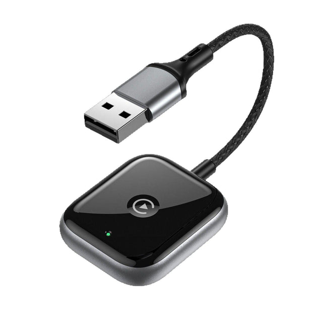 2-in-1 Wireless CarPlay & Android Auto Adapter - Plug & Play Dongle for Cars(Applicable to iPhone-Black).