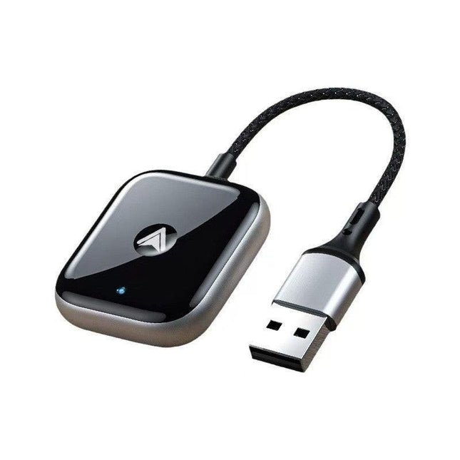 2-in-1 Wireless CarPlay & Android Auto Adapter - Plug & Play Dongle for Cars(Applicable to Android-Black).