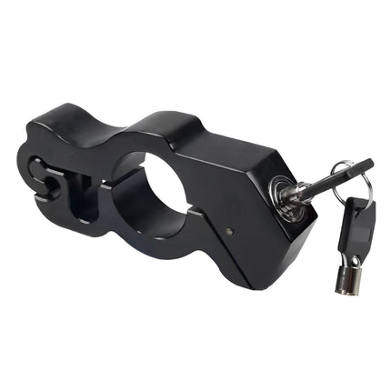 Motorcycle & Scooter Handlebar Grip Lock - Anti-Theft Brake Lever Lock(black).
