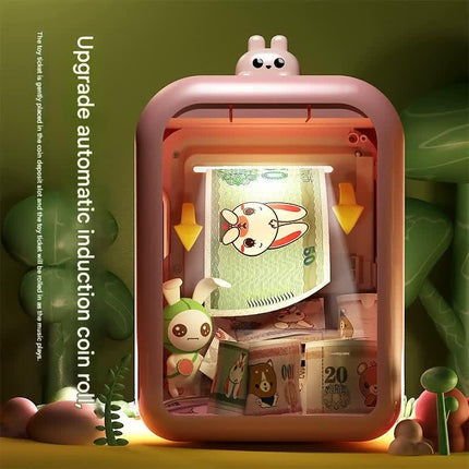 Interactive Kids' Piggy Bank Safe with Music, Stories & Password Lock(Yellow).