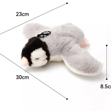 Interactive Flapping Wing Bird Toy for Cats & Dogs,Motion Activated with Sound(Milo Gray Penguin).