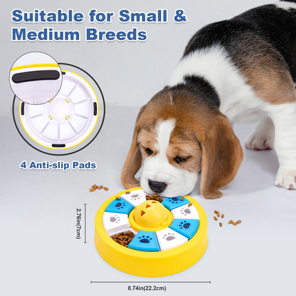 Interactive Dog Puzzle Feeder Toy - Slow Feeder for IQ Training & Mental Stimulation(purple).