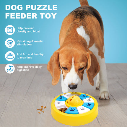 Interactive Dog Puzzle Feeder Toy - Slow Feeder for IQ Training & Mental Stimulation(purple).