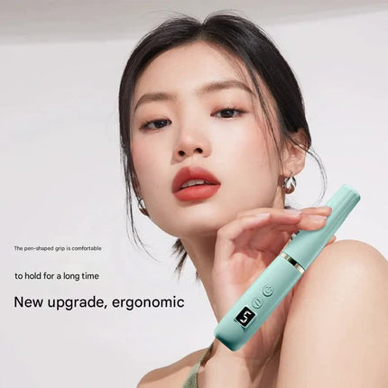Portable Electric Nail Drill Machine Kit - 18000 RPM, 5-Speed, USB-C Rechargeable with LED Display(purple).