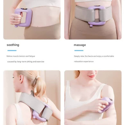 Portable Body Sculpting & Muscle Relaxation Massager with 8 Heads - 5 Speeds(purple).
