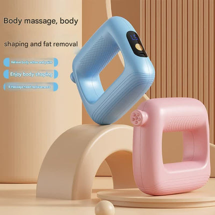 Portable Body Sculpting & Muscle Relaxation Massager with 8 Heads - 5 Speeds(blue).