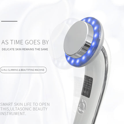 6-in-1 Ultrasonic Slimming & Beautifying RF Device - Body Sculpting & Skin Rejuvenation(white).