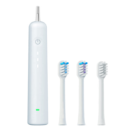 Electric Toothbrush with Ultra-Soft Gum Guard Brush Heads - IPX7 Waterproof, Ergonomic Design(blue).