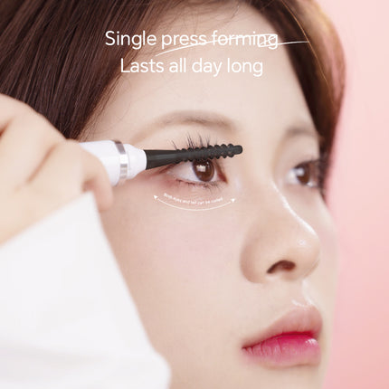 Rechargeable Heated Eyelash Curler Wand - 3 Temperature Gears, Type-C Charging, All-Day Curl(Black).