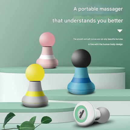 Mini Electric Fascia Massage Gun - Portable Deep Tissue Percussion Massager with Quiet Motor(Yellow).