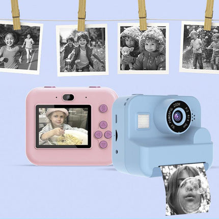 Instant Print Camera - 48MP Dual Lens, 2.4" IPS Screen, Thermal Printing(blue).