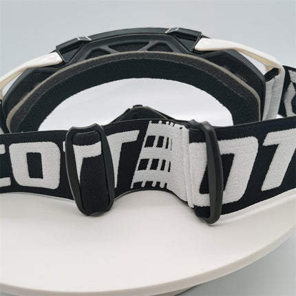 Performance Motocross & Off-Road Goggles - Increased Impact Protection with Lens Lock System(Orange frame transparent film).