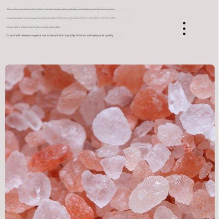 Himalayan Salt Stone Flame Aroma Diffuser & Humidifier - 7 Light Options, Ultrasonic, Auto Shut-Off(black).