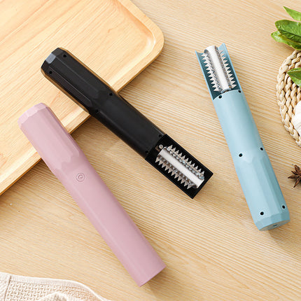 Electric Fish Scaler - Waterproof, Stainless Steel, Brushless Motor, Infinitely Variable Speed(pink).