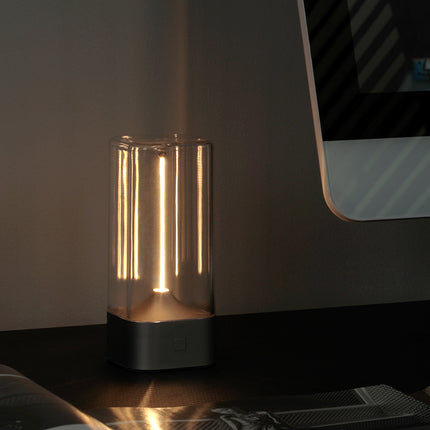 Magnetic Levitating Night Light with Flexible LED - USB-C Rechargeable, Stepless Dimming & Outdoor Hook(black).