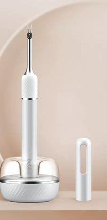 Smart Visual Ear Cleaner with HD Endoscope & Precision Tweezers - Safe for Adults & Children(White).