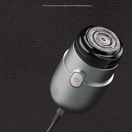 Mini Electric Rotary Shaver - IPX7 Waterproof, 2 Speed Modes, 90-Day Battery Life, USB Rechargeable(grey).