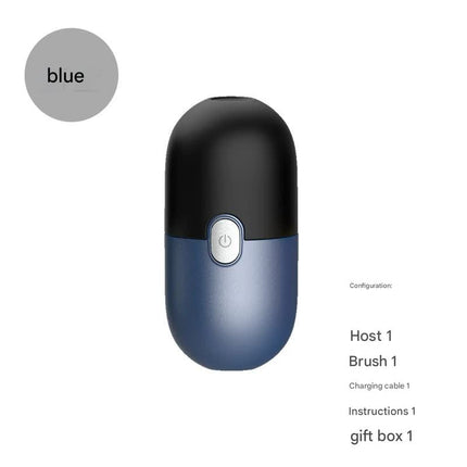 Mini Electric Rotary Shaver - IPX7 Waterproof, 2 Speed Modes, 90-Day Battery Life, USB Rechargeable(Blue).