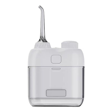 Ultra-Compact Mini Portable Water Flosser - IPX7 Waterproof, USB Rechargeable with Retractable Nozzle(white).