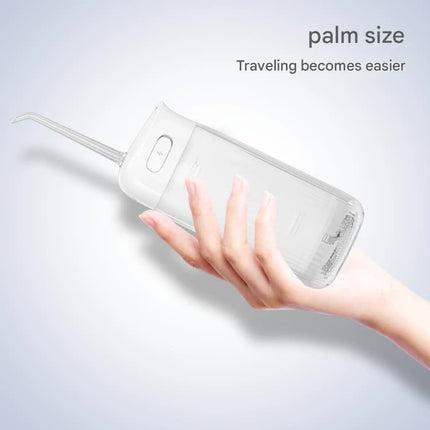 Portable Water Flosser - 70-Day Battery, 4 Modes, 5 Nozzles, IPX7 Waterproof, 200ml Telescopic Tank(white).